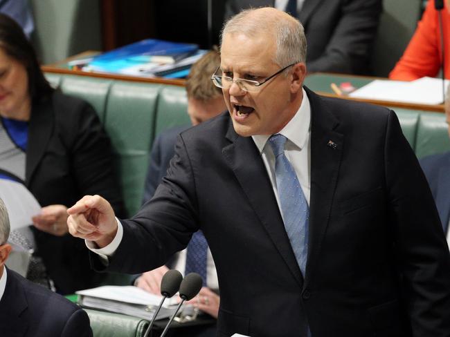 Treasurer Scott Morrison says those who say his tax cuts are tiny are ‘out of touch’. Picture: Gary Ramage