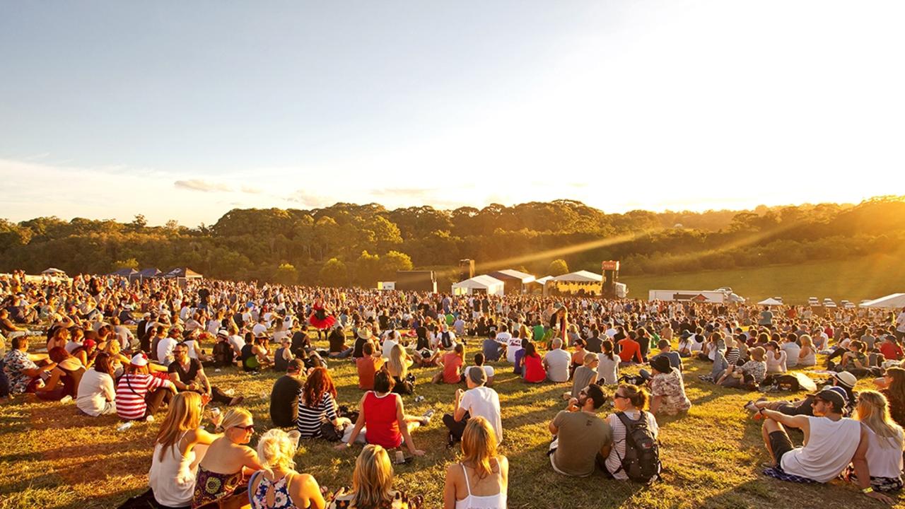 Crowds at the Big Pineapple Music Festival.