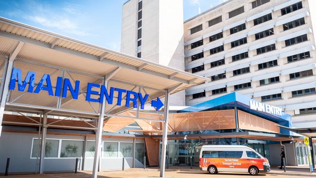 The main entrance of Royal Darwin Hospital. Picture: Che Chorley