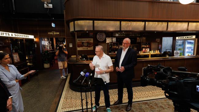 Mr Albanese said beer drinkers couldn’tt blame the government if prices continued to rise. Picture: NewsWire/ Tim Pascoe