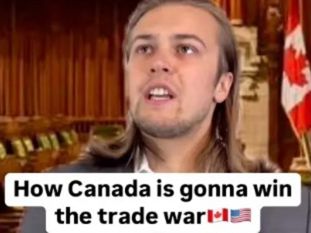 Matthew Puzhitsky’s video, where he plays a Canadian politician, was so popular that he posted an encore for his followers. Picture: Instagram/mattpuzhitsky