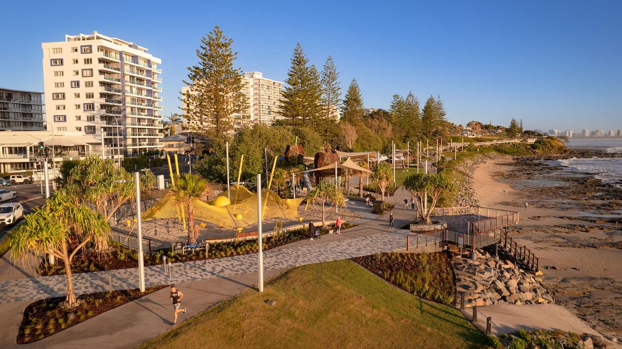 Mooloolaba Foreshore Revitalisation – Northern Parkland, near the Brisbane Rd entry point to Mooloolaba Esplanade on the Sunshine Coast. Picture: Chris Peckham