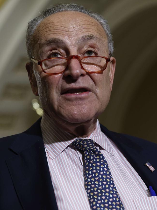 US Senate Majority Leader Chuck Schumer. Picture: AFP