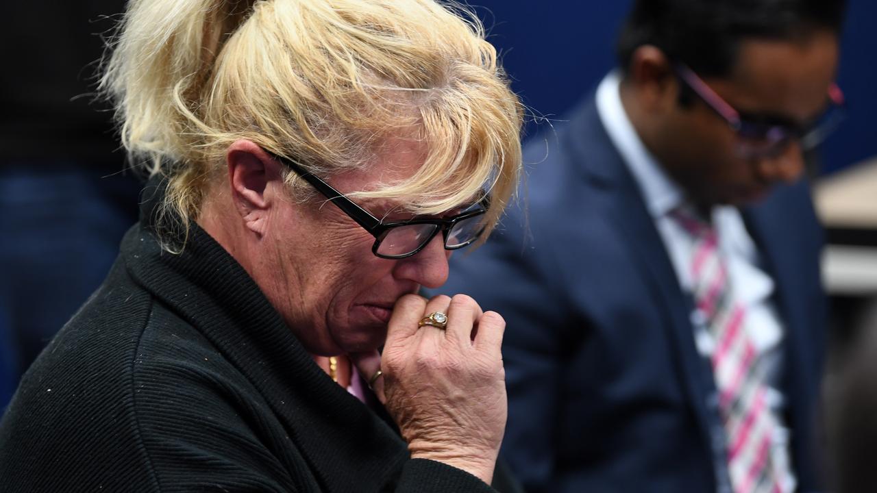 Leanne Dillon, mother of Tiffany Taylor, during a police press conference asking the public for information about her daughter's disappearance on July 13, 2017. Picture: Samantha Manchee/AAP