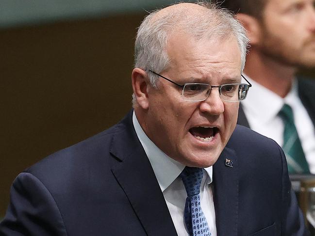 CANBERRA, AUSTRALIA NewsWire Photos - MAY,25 2021 Prime Minister Scott Morrison during Question Time in the House of Representatives in Parliament House Canberra.Picture: NCA NewsWire / Gary Ramage