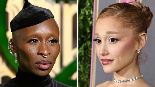 Wicked stars Cynthia Erivo and Ariana Grande.