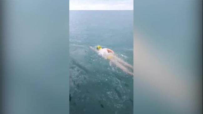 Ned Wieland has become the youngest Australian male to swim the famous English Channel