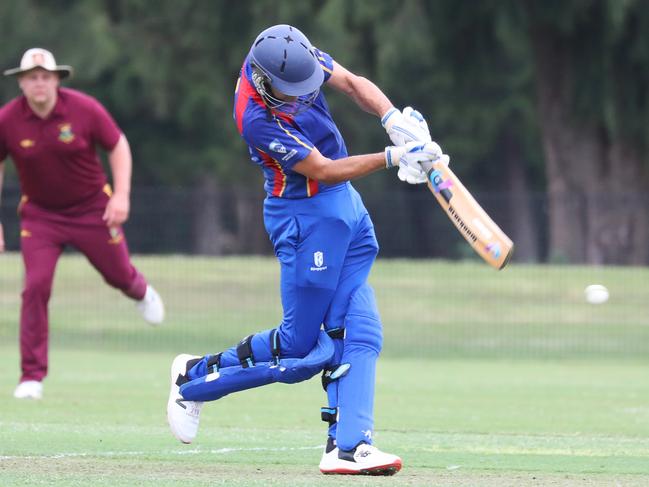 PENRITH PRESS/Sydney Shires Cricket, Ron Routley Oval, Concord.  First-grade game of cricket in the Sydney Shires Tournament, Burwood Briars vs Epping. (IMAGE / Angelo Velardo)