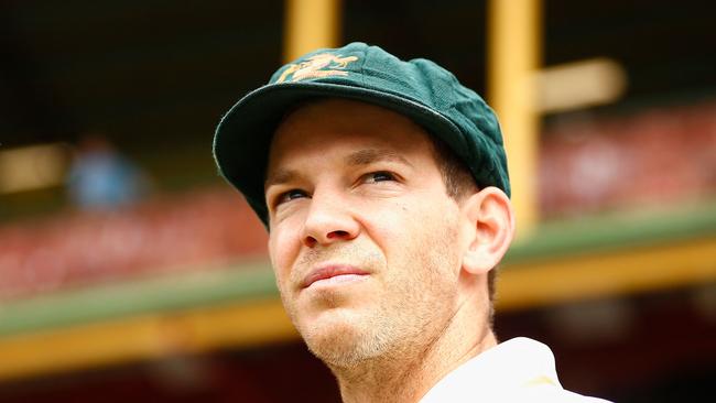 Tim Paine’s captaincy came to a brutal end. Picture: AFP