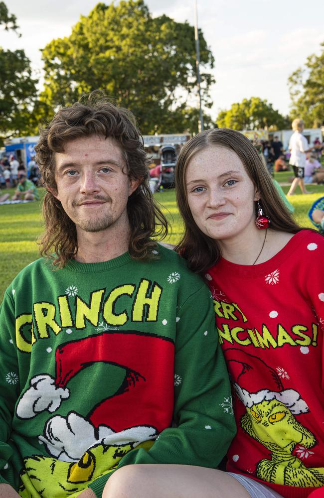 Jessy Gillis and Zoe Cooper at Triple M Mayoral Carols by Candlelight, Sunday, December 8, 2024. Picture: Kevin Farmer