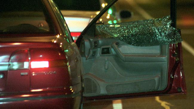 Scene from fatal driveby shooting of Victor Peirce in Bay Street, Port Melbourne.