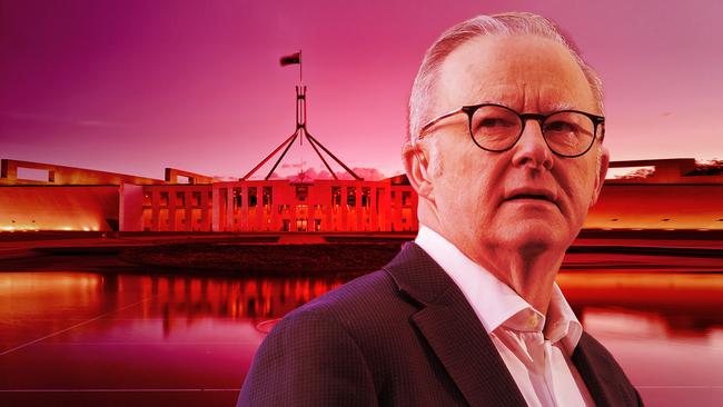 Anthony Albanese has led Labor to victory. Artwork Emilia Tortorella