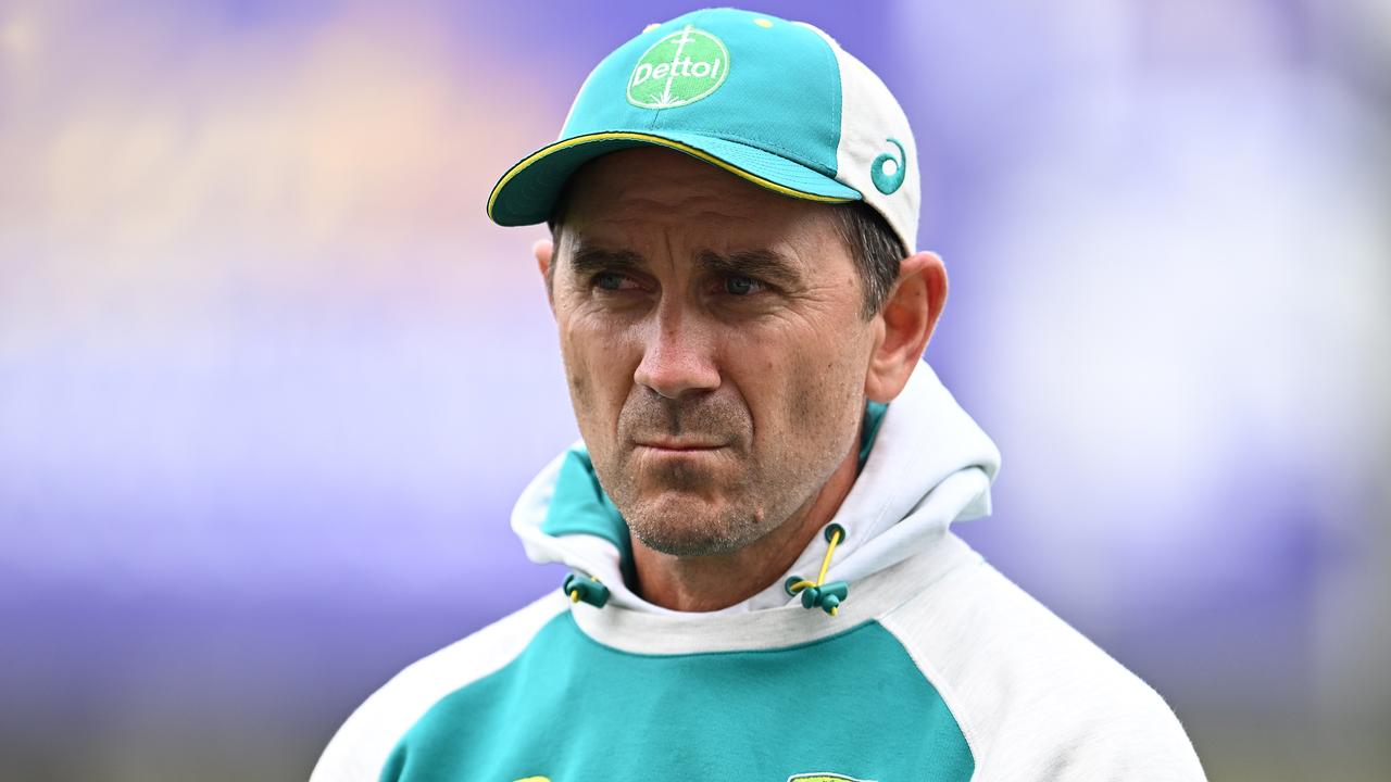 Australian coach Justin Langer. Picture: Steve Bell