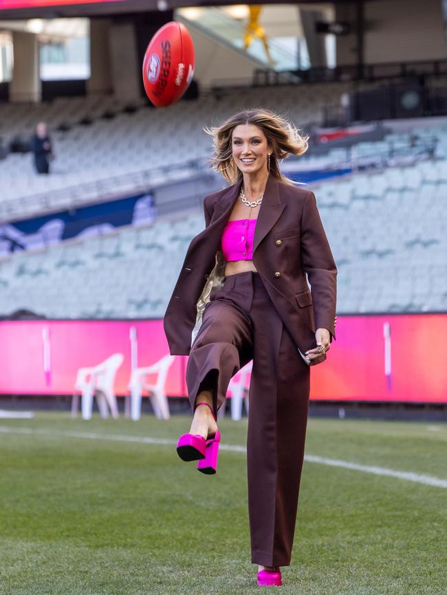 Swans fan Goodrem says it’s a ‘full circle moment’ for her. Picture: Jason Edwards