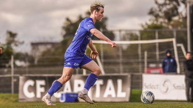 Max Mikkola in action for South Melbourne