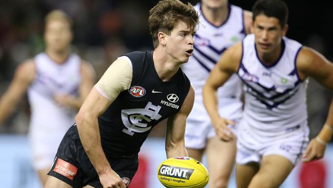 Carlton's Paddy Dow was selected with pick 3. Pic: Michael Klein