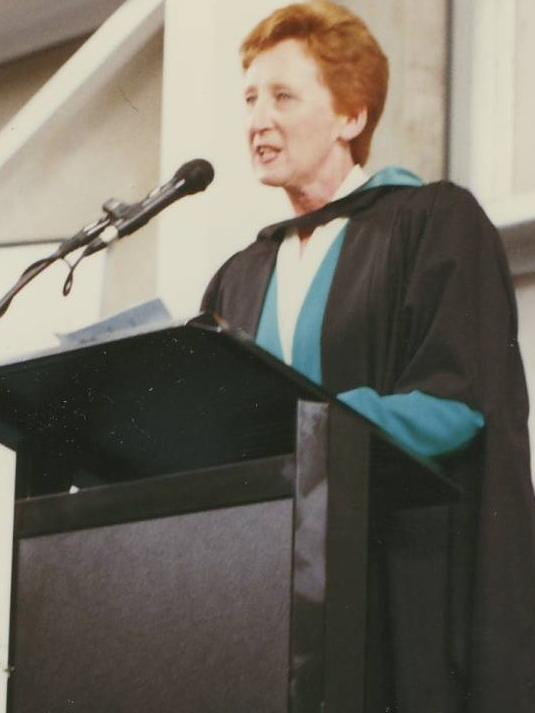 Former principal of Overnewton College Leslie Bell.