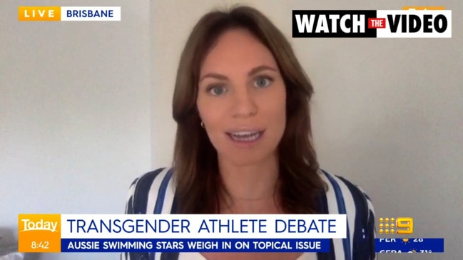 Emily Seebohm joins transgender athlete debate (The Today Show)