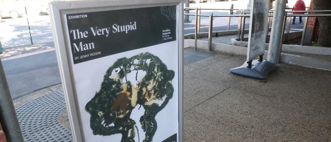The sign in question. Picture: David Crosling