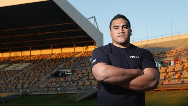 Former Brisbane Bronco and Gold Coast Titan player David Hala. Photo AAP/Ric Frearson