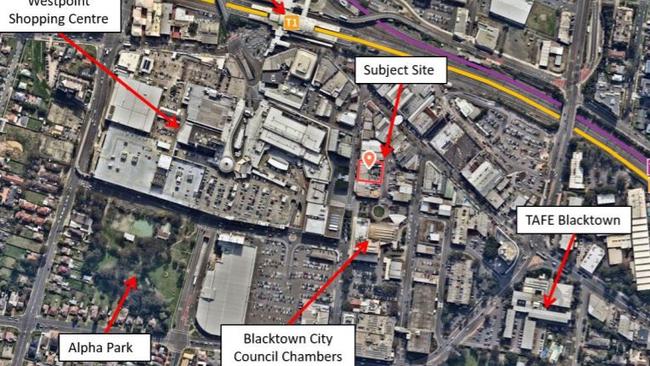 Map showing the proposed development site. Picture: Supplied