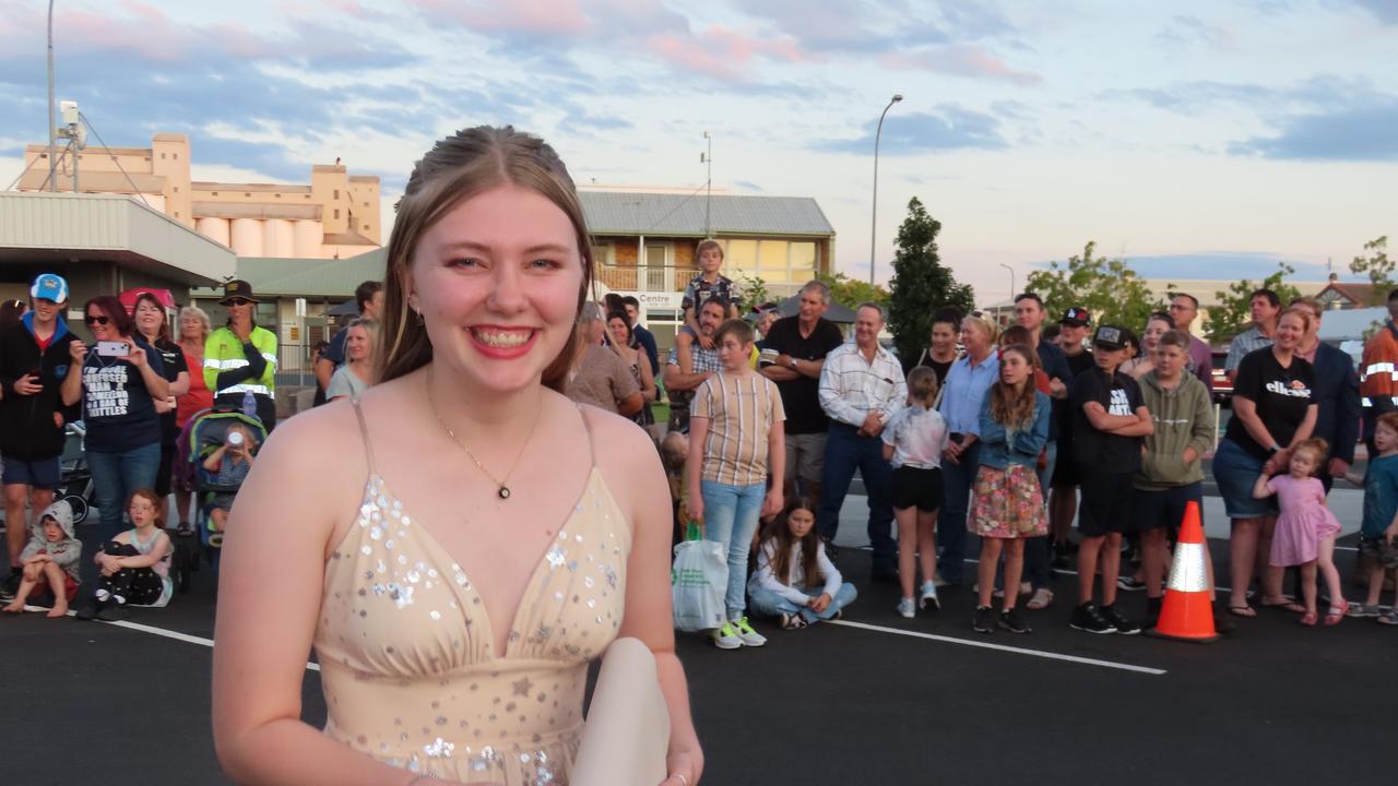 Students arriving at the Kingaroy State High School Formal at Kingaroy Town Hall on November 11.