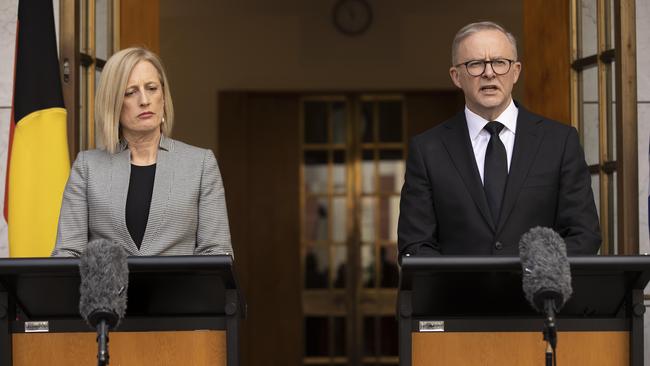 Katy Gallagher is a Left-faction ally of Anthony Albanese. Picture: NCA NewsWire / Gary Ramage