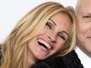 Julia Roberts, left, and Ryan Murphy pose in the press room at the 66th Annual Primetime Emmy Awards at the Nokia Theatre L.A. Live on Monday, Aug. 25, 2014, in Los Angeles. (Photo by Jordan Strauss/Invision/AP)