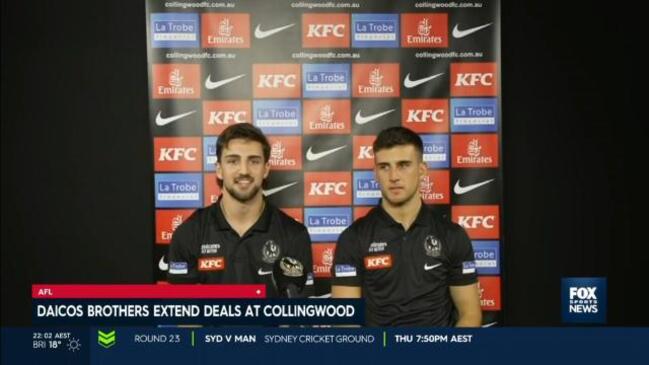 Daicos brothers extend Collingwood Magpies contracts