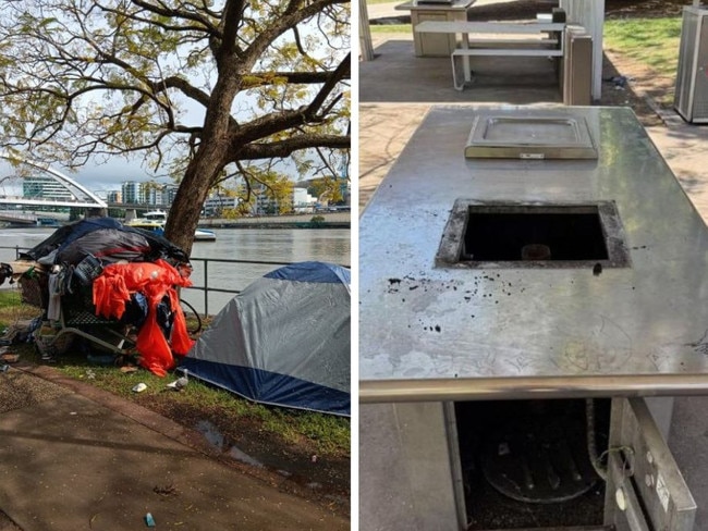 Barbecues vandalised at Brisbane park