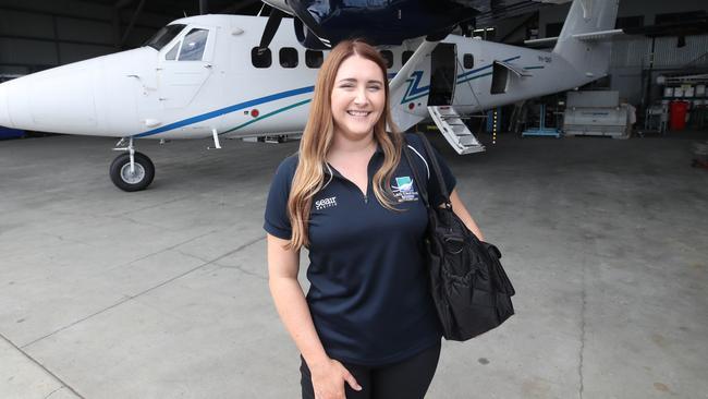 Amy Gash is widely recognised for her eco-conservation efforts on Lady Elliott Island. Amy ready to head off once again. Picture Glenn Hampson.