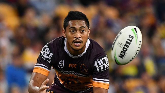 Anthony Milford of the Broncos during the Round 24 NRL match between the Brisbane Broncos and the Parramatta Eels at Suncorp Stadium in Brisbane, Friday, August 30, 2019. (AAP Image/Dave Hunt) NO ARCHIVING, EDITORIAL USE ONLY