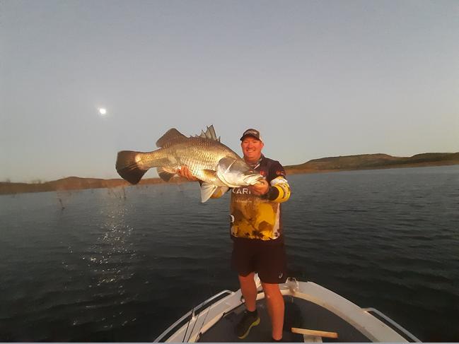 BUNDY FISHING REPORT: Dale Smith with a 102cm Monduran Barra.