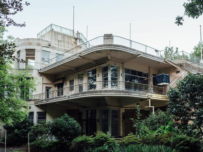 Artist Rone has transformed derelict mansion Burnham Beeches in his 'Empire' work.