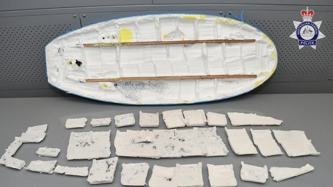 Police have uncovered 300kg of meth hidden inside surfboards in Melbourne. Picture: AFP