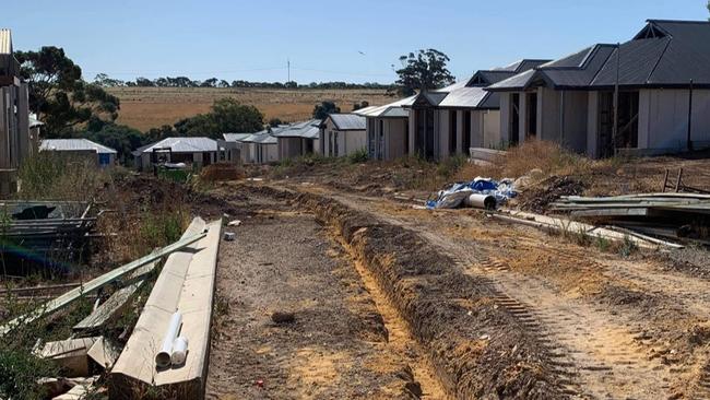 The driveway to the O'Halloran Hill estate. Picture: Supplied