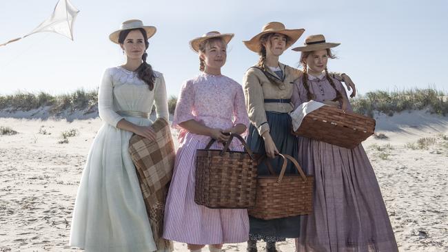 Emma Watson, Florence Pugh, Saoirse Ronan and Eliza Scanlen in Little Women.