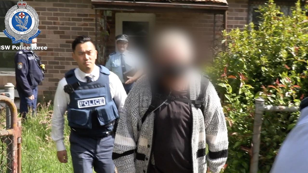 Alexander Wilon during his 2021 arrest. Picture: NSW Police.