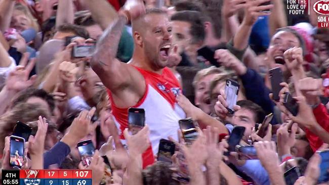 Buddy with the people on the SCG.