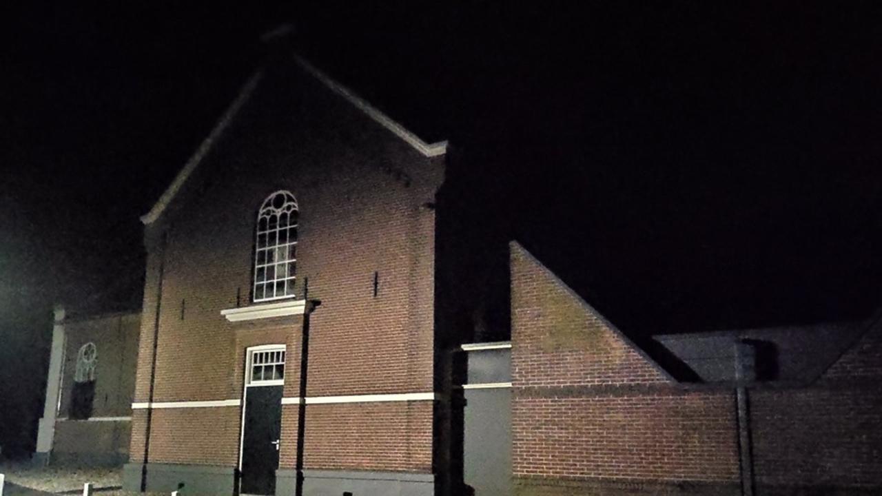 This photo was captioned “reformed church in the dark”. Picture: Facebook/Jan Zon van Dorsten