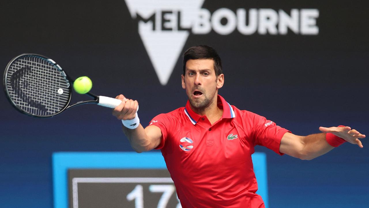 Serbia's Novak Djokovic is battling to stay in Australia to compete in the Australian Open. Picture: David Gray/AFP