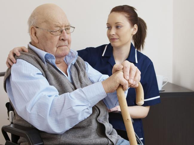 Care ... Compassion and empathy will be essential in an economy where geriatrics jobs prevail. Picture: Supplied.