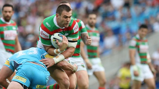 Gold Coast Titans v South Sydney Rabbitohs at Cbus Stadium, Gold Coast. Rabbitohs Tim Grant. Picture by Scott Fletcher