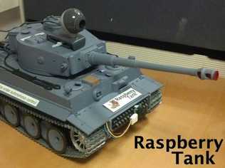 Raspberry Pi-powered RC Tank. Picture: ianrenton.com