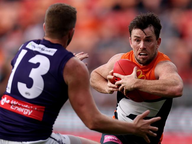 The 25-year-old has put his hamstring issues behind him to become one of the best small forwards in the AFL. Picture: Brendon Thorne/AFL Photos/via Getty Images