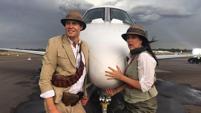 Ironically the plane is a lot like the safari suit ... surprisingly small. Africa here we come @ladyjuliamorris #imacelebrityau @imacelebrityau Picture: Dr Chris Brown / Instagram