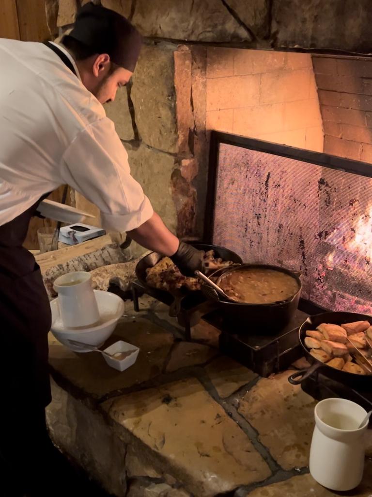 Fireside Dining is a fancy buffet dining experience costing $170 a head. Picture: Chantelle Francis