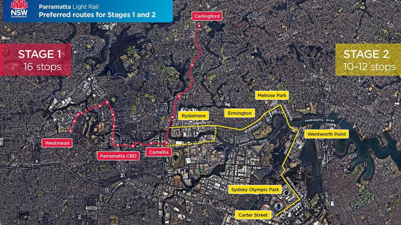 Call for release of Metro West, Parramatta Light Rail Stage 2 plans ...