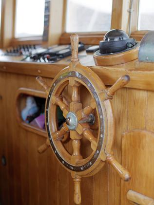 The wheelhouse of Juliene, which is moored at Constitution Dock. Picture: RICHARD JUPE