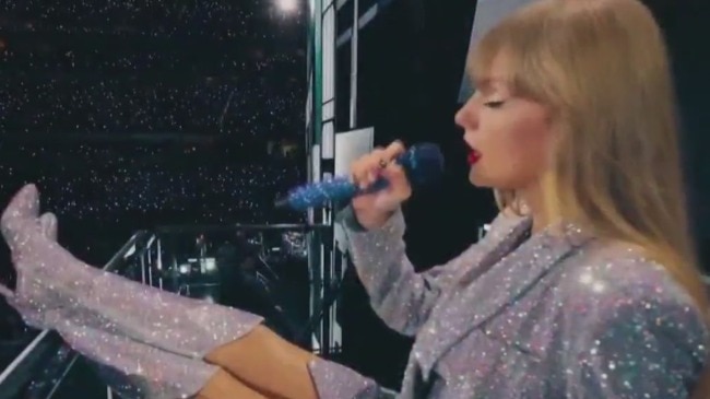 WATCH: Taylor Swift's fans bring life-size Travis Kelce cutout to 'The Eras  Tour' screening